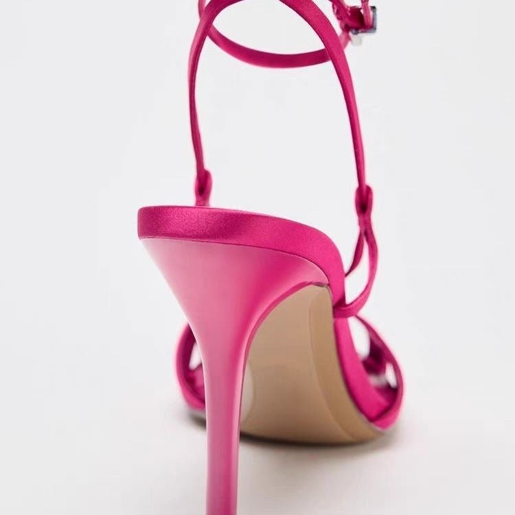 Aria Strappy Ankle-Strap Heeled Sandals